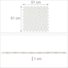 relaxdays 8tlg. Puzzlematte mit Sternen 8 штук Коврик-пазл со звездами