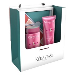 Kerastase (Керастаз) Reflection Geschenkset Подарочный набор, Bain Chroma Captive 250 мл + Fondant Chroma Captive 200 мл + Stylingtuch / 1 шт.