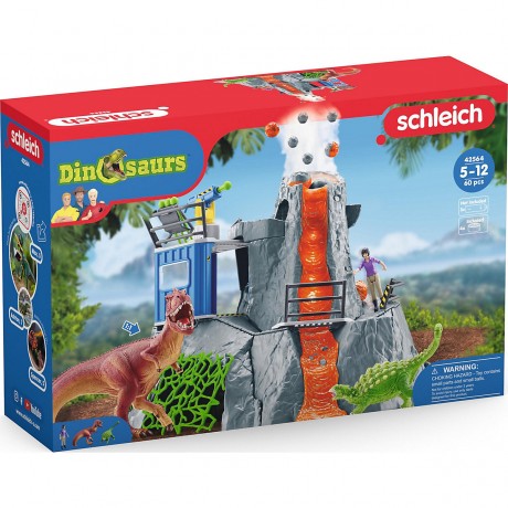 Schleich Schleich Dinosaurier 42564 Grosse Vulkan Expedition Schleich Dinosaurs 42564 Большая экспедиция на вулкан