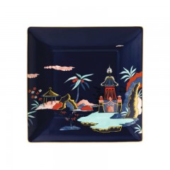 Wedgwood Wedgwood Wonderlust Tablett Blue Pagoda 14,5 cm Поднос Wedgwood Wonderlust Blue Pagoda 14,5см