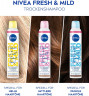 NIVEA Trockenshampoo Fresh & Mild fur mittlere Haartone, 200 ml, Нивеа Сухой шампунь для средних волос, без остатков, веганский, 200 мл