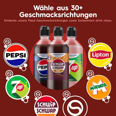 SodaStream Syrup Schwip Schwap Zero 440ml x 4st, Сироп для газированной воды, без сахара, концентрат напитка со вкусом колы и апельсина, 440мл х 4шт