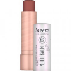 LAVERA Multi Balm Blister Sunset Red 01, 5,3 g, Лавера Многофункциональный бальзам для губ, щёк и сияющих акцентов, оттенок Sunset Red 01, био-морковь и витамин E, 5,3 г