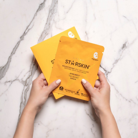 STARSKIN After Party™ Coconut Bio-Cellulose Brightening Face Mask After Party™ Кокосовая биоцеллюлозная осветляющая маска для лица
