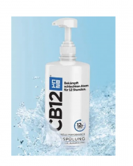 CB12 Mundspulung 1000ml x 2st, Ополаскиватель для полости рта (Италия), от неприятного запаха изо рта и галитоза, 12 часов свежего дыхания, антибактериальный, мята, 2 × 1000 мл