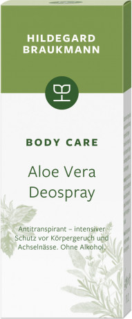 Hildegard Braukmann BODY CARE Aloe Vera Deospray, 50 ml, Hildegard Braukmann дезодорант-спрей с алоэ вера, для чувствительной кожи, для женщин и мужчин, 50 мл