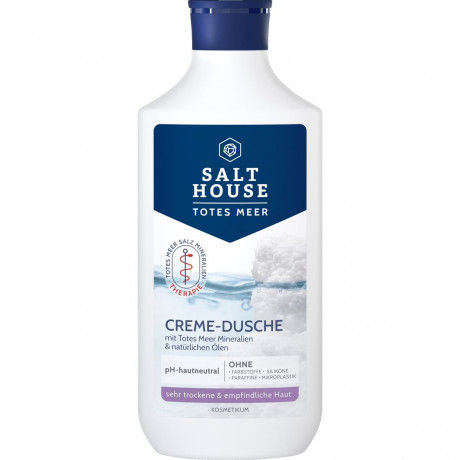 SALTHOUSE Creme-Dusche, 250 ml, SALTHOUSE крем-гель для душа Creme-Dusche с миндальным маслом, маслом авокадо, алоэ вера и минералами Мёртвого моря, 250 мл