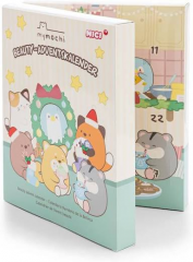 NICI mymochi Beauty Adventskalender 2026 mit Angy Anhaenger, NICI mymochi детский бьюти-адвент-календарь 2026 с косметикой, аксессуарами и брелоком Angy, 24 сюрприза, от 6 лет