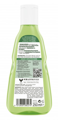 Guhl Frische & Leichtigkeit Anti-Fett Shampoo, 250 ml, Guhl шампунь против жирности волос с мелиссой, витамином C и цинком PCA для нормальных и быстро жирнеющих волос, 250 мл