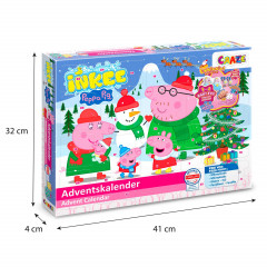CRAZE INKEE Peppa Pig Adventskalender, CRAZE детский адвент-календарь с товарами для купания и фигурками, 24 сюрприза