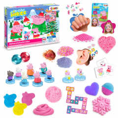 CRAZE INKEE Peppa Pig Adventskalender, CRAZE детский адвент-календарь с товарами для купания и фигурками, 24 сюрприза
