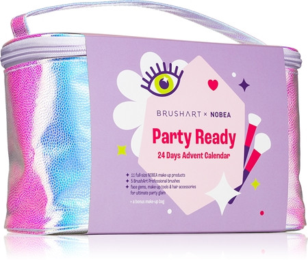 BrushArt x NOBEA Party Ready 24 Days Advent Calendar 2026, BrushArt x NOBEA Party Ready бьюти-адвент-календарь 2026 с косметикой, кистями и аксессуарами, 24 подарка