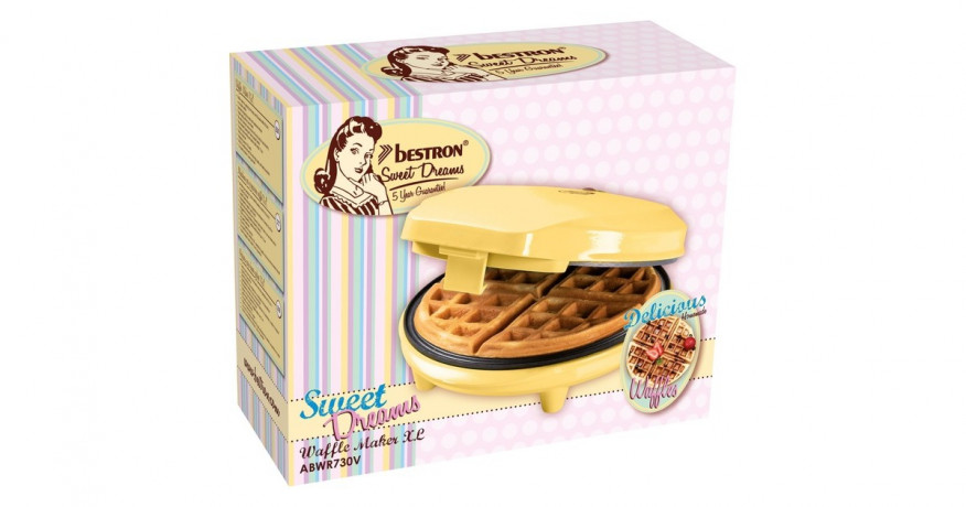 Bestron Bestron Waffeleisen ABWR730V gelb, 700 Watt  gelb Вафельница Bestron ABWR730V желтая, 700 Вт