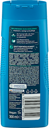 Balea MEN Duschgel Sport 3in1, 300 ml, Гель для душа Sport 3 в 1 с ментолом для тела, лица и волос, 300 мл