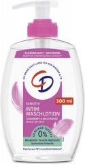 CD Wohlfuehl Intim Waschlotion Cranberry und Milchsaeure 300 ml, Мягкое средство для интимной гигиены с клюквой и молочной кислотой для поддержания естественного pH, 300 мл