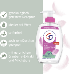 CD Wohlfuehl Intim Waschlotion Cranberry und Milchsaeure 300 ml, Мягкое средство для интимной гигиены с клюквой и молочной кислотой для поддержания естественного pH, 300 мл