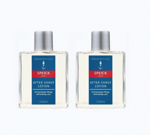 SPEICK After Shave Lotion 100ml x 2st, Men лосьон после бритья, освежающий after shave с ментолом и лавандой, для чувствительной кожи, Германия, Набор 2 шт х 100 мл 
