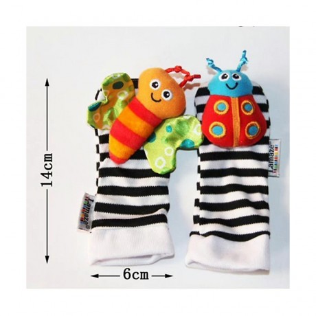 Vicabo Baby Rasseln Spielzeug Socken und Handgelenk Rasseln fur Kinder Детские погремушки игрушки носки и наручные погремушки для детей