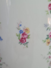 Ваза винтажная Schirnding Bavaria / 22er в мелкий цветочек, фарфор, 24 см, Германия, 1960-70гг.