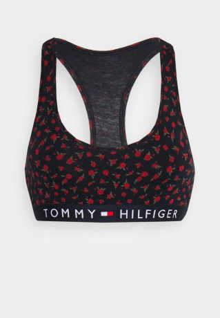 Tommy Hilfiger UNLINED BRALETTE PRINT Bustier rose  ПРИНТ БРАЛЕТ БЕЗ ПОДКЛАДКИ Бюстье Роза