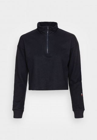 Tommy Hilfiger HALF ZIP Pyjama top desert sky HALF ZIP Пижамный топ небо пустыни