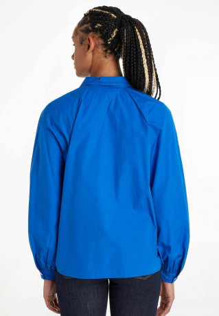Tommy Hilfiger CO SOLID RAGLAN Button-down blouse denim CO SOLID RAGLAN Блузка на пуговицах джинсовая ткань