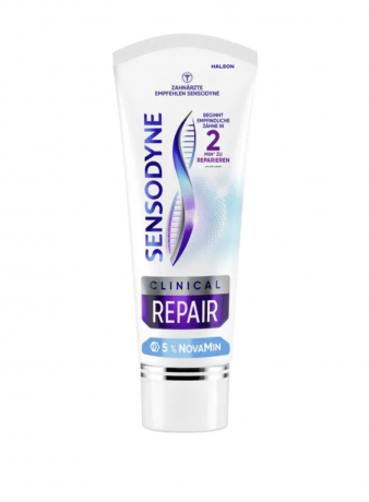 Sensodyne Clinical Repair Zahncreme 75ml, Зубная паста  защита от чувствительности зубов с комплексом NovaMin  75 мл
