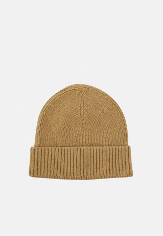 Tommy Hilfiger ESSENTIAL FLAG BEANIE UNISEX Beanie desert khaki melange ESSENTIAL FLAG BEANIE UNISEX Шапочка пустыня хаки меланж