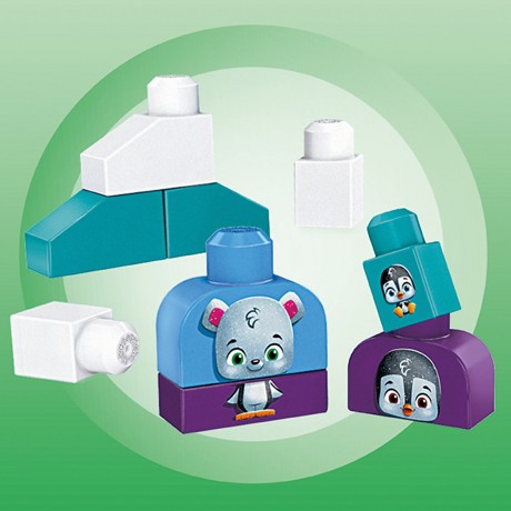 Mattel Mega Bloks Polar Freunde (10 Teile) Mega Bloks Polar Friends (10 шт.)