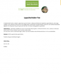 Krauterhaus Sanct Bernhardt Lapachorinden-Tee Чай из коры лапачо, 250 г