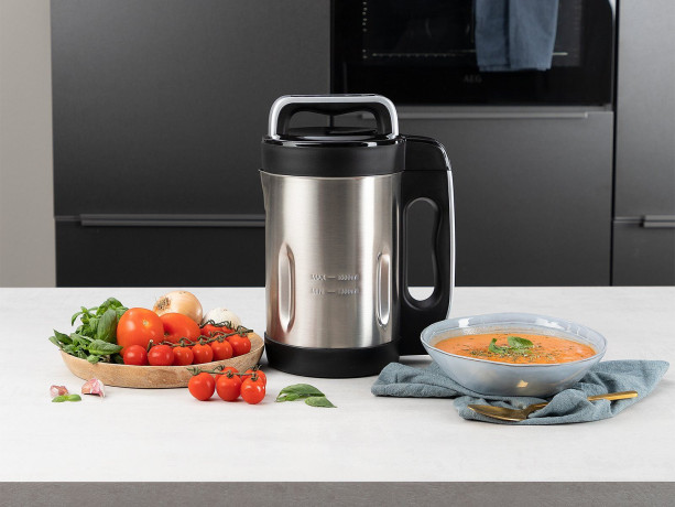 PRINCESS PRINCESS Multikocher, 1000 W, Digitaler Suppenkocher Standmixer Smoothiemaker Thermokocher Edelstahl Мультиварка PRINCESS, 1000 Вт, цифровая суповарка, миксер, смузи, термоварка, нержавеющая сталь