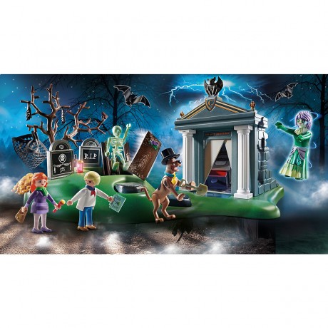 PLAYMOBIL 2er Set: 70362 SCOOBY-DOO! Abenteuer auf dem Friedhof + 70363 SCOOBY-DOO! Abendessen mit Shaggy Набор из 2 предметов: 70362 СКУБИ-ДУ! Приключения на кладбище + 70363 СКУБИ-ДУ! Ужин с Шэгги