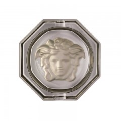 Rosenthal meets Versace Rosenthal Versace Medusa Lumiere Haze Ascher Glas grau d: 13 cm Пепельница Rosenthal Versace Medusa Lumiere Haze стекло серое d: 13 см