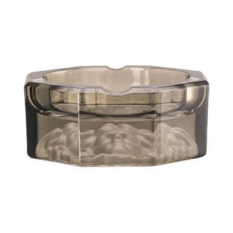 Rosenthal meets Versace Rosenthal Versace Medusa Lumiere Haze Ascher Glas grau d: 13 cm Пепельница Rosenthal Versace Medusa Lumiere Haze стекло серое d: 13 см