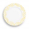 Gmundner Keramik Gmundner Keramik Gelbgeflammt Dessertteller / Fruhstucksteller Gourmet d: 18 cm / h: 1,8 cm Gmundner керамическая тарелка для десерта с желтым пламенем / тарелка для завтрака для гурманов d: 18 см / высота: 1,8 см