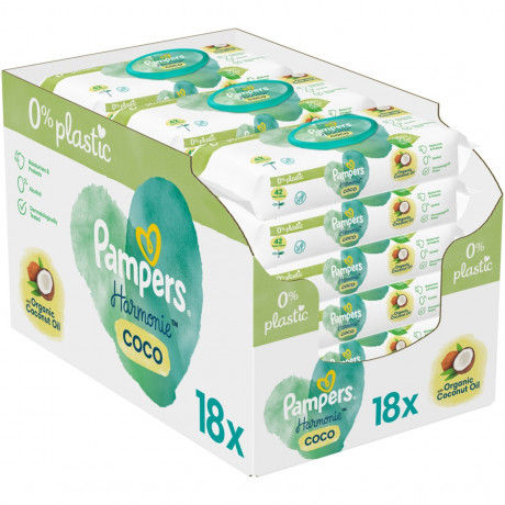 Pampers Ecom Vorteilspack Feuchte Tucher quot;Coconutquot;  Ecom Advantage Pack Влажные салфетки quot;Кокосquot;