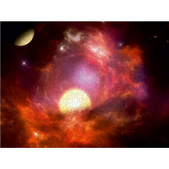 CALVENDO Puzzle CALVENDO Puzzle Der rote Nebel Пазл CALVENDO Puzzle Красный туман