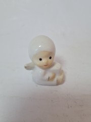 Weibe Porzellan Taiwan Фигурка ангела хранителя &quot;Младенец с двумя маленькими крыльями&quot;, 4см x 5см, Тайвань, 1960-70гг.
