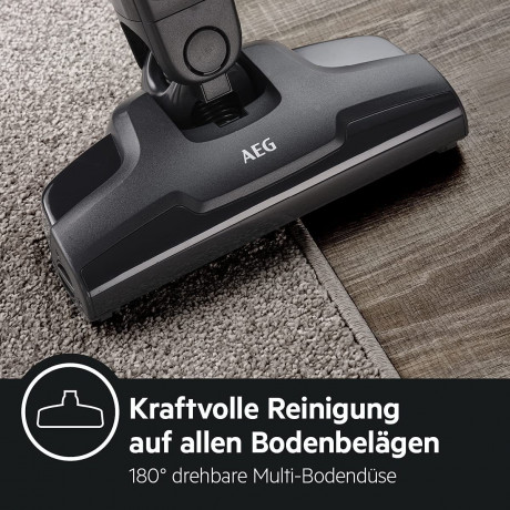 AEG AEG Akku-Hand-und Stielstaubsauger AEG QX 6-1-42 GG, beutellos, abnehmbarer Handsauger, 18 V, Multi-Bodenduse, beutellos Беспроводной ручной и стержневой пылесос AEG AEG QX 6-1-42 GG, без мешка, съемный ручной пылесос, 18 В, насадка для нескольких по