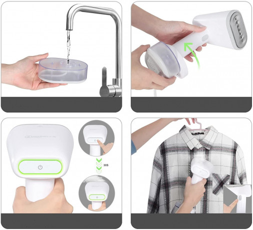 EUGAD EUGAD Dampfburste, 1600,00 W, mit Selbstreinigungsfunktion 250 ml Паровая щетка EUGAD, 1600,00 Вт, с функцией самоочистки, 250 мл.