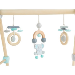 bieco Spiele Trapez Spielbogen Elefant Holz Mobile Activity Center Figuren  Rasseln Spielbogen Игры трапеция играть арка слон деревянный мобильный центр активности фигурки погремушка играть арка