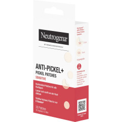Neutrogena Anti-Pickel+ Pickel Patches Sensitive, 30 Stueck, Neutrogena Anti-Pickel+ Sensitive Гидроколлоидные патчи для прыщей двух размеров, 30 шт.