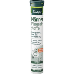 Kneipp Maenner Mineralstoffe Brausetabletten, 15 Stueck, Kneipp шипучие таблетки «Минералы для мужчин» с магнием, селеном, цинком и витамином B12, 15 шт.