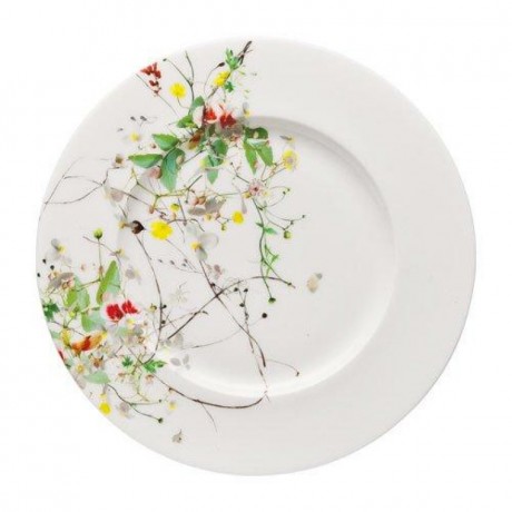 Rosenthal Rosenthal Brillance Fleurs Sauvages Brot-/Fruhstucksteller Fahne = Sauciere Untersetzer 19 cm Флажок Rosenthal Brillance Fleurs Sauvages для хлеба/тарелки для завтрака = подставка для соусника 19 см