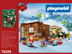 PLAYMOBIL 72226 Christmas Adventskalender Am Nordpol 2026, 24 Tuerchen, PLAYMOBIL 72226 Адвент-календарь «На Северном полюсе» 2026 с Сантой, двумя эльфами и одним оленем, 24 окошка, от 4 лет
