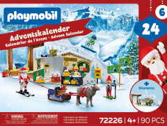 PLAYMOBIL 72226 Christmas Adventskalender Am Nordpol 2026, 24 Tuerchen, PLAYMOBIL 72226 Адвент-календарь «На Северном полюсе» 2026 с Сантой, двумя эльфами и одним оленем, 24 окошка, от 4 лет