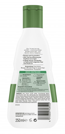 Guhl Kraft + Fuelle Shampoo, 250 ml, Guhl укрепляющий шампунь Kraft + Fuelle с розмарином, биотином, кофеином и ментолом для тонких и редеющих волос, 250 мл