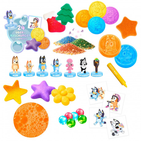CRAZE INKEE Bluey Adventskalender, CRAZE детский адвент-календарь с товарами для купания и аксессуарами