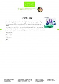 Kraueterhaus Sanct Bernhardt Lavender Soap, 100 г