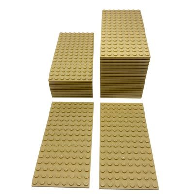 LEGO LEGO Bauplatte 8x16 Beige - 10 Stuck - Plate 92438 NEU LEGO Building Plate 8x16 Beige — 10 штук — Тарелка 92438 НОВИНКА